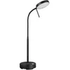 Image de Reality Leuchten Lampe de table LED MORENO R54561132, Métal Noir mat, LED 3 Watt, Batterie avec station de charge, Capteur Variateur, Couleur de la lumière réglable