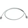 Image de Telegärtner 100008175 RJ45 Netwerkkabel, patchkabel CAT 5e S/FTP 0.50 m Grijs Vlambestendig, Snagless 0.5 m
