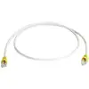 Image de Telegärtner RJ45 (cross) Netwerkkabel Aansluitkabel CAT 6A S/FTP 0.50 m Grijs Afgeschermd (dubbel), Snagless