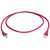 Image de Telegärtner 100008030 RJ45 Netwerkkabel, patchkabel CAT 6A S/FTP 0.25 m Rood Vlambestendig, Snagless, Pair afscherming, Afgeschermd (dubbel), Halogeenvrij, UL