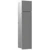 Image de Emco Asis Pure 975551501 Meuble de Salle de Bain avec Compartiment supplémentaire, Armoire Haute avec Fonction Poussoir à Ouverture, Gris Mat butée Droite