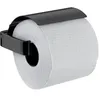 Image de Emco Loft Porte-papier Porte Rouleau avec Couvercle Noir