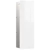 Image de Emco Module d'armoire asis pure avec façade en verre et butée de porte gauche, encastré, 730 mm, blanc alpin