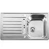 Image de BLANCO LANTOS 45 S-IF | Acier inoxydable | Type de montage : encastrement par le haut et à la surface | Réversible | Pour armoires inférieures de 45 cm de large | Résistant aux rayures