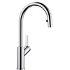 Image de Blanco Carena-S 520767 Mitigeur de cuisine monocommande avec douche rétractable dissimulée et robinet haute pression pour cuisine Finition chromée