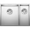Image de BLANCO CLARON 340/180-IF Évier en acier inoxydable, type de montage : encastrement par le haut et sur la surface, bac principal à gauche, pour armoires inférieures de 60 cm de large, résistant aux