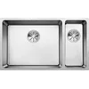 Image de BLANCO ANDANO 500/180-U | Évier en acier inoxydable | Type de montage : sous plan | Bassin principal à gauche | pour armoires inférieures de 80 cm de large | Résistant aux rayures | Grand volume de