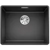 Image de BLANCO SUBLINE 500-F | Évier en granit anthracite | Type de montage : affleurant | Pour armoires inférieures de 60 cm de large | Grand volume pour une utilisation optimale | Surface facile à nettoyer