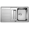 Image de BLANCO Classic Pro 5 S-IF 523663 Évier de Cuisine Réversible, avec Commande de Vidage automatique et Bac, Acier Inoxydable Satiné, pour Meuble sous Évier de 50 cm