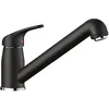 Image de BLANCO DARAS-S Robinet de cuisine en silgranit noir haute pression avec tuyau extractible Clapet anti-retour Cartouche en céramique Qualité d'eau garantie et économie d'eau