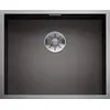 Image de BLANCO ZEROX 500-U DarkSteel Évier en acier inoxydable | Type de montage : sous plan | Pour armoires inférieures de 60 cm de large | Résistant aux rayures | Grand volume de bassin