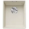 Image de BLANCO SUBLINE 320-F Évier en granit blanc doux en Silgranit Type de montage : affleurant pour armoires inférieures de 40 cm de large Grand volume pour une utilisation optimale Surface facile à