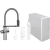 Image de BLANCO CHOICE Icona - En acier inoxydable massif brossé - Haute pression - Système d'eau multifonction tout-en-un - Eau refroidie en silence, moyenne, pétillante et chaude - Application incluse