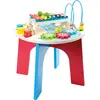 Image de small foot motor skills and music table  2 in 1" made of wood, with motor skills loop, play of shapes, xylophone, from 18 months, 10321