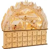 Image de small foot advent calendar for skiing fun, Christmas decoration, made of wood, with LED, item number 11789