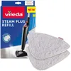 Image de Vileda Recharge pour Balai Vapeur Steam, Pack de 2, 100% Microfibres Standards Blanches, Compatible avec Balai Vapeur Triangulaire