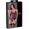 Image de Cottelli Collection Lingerie Ensemble de lingerie 2 pièces pour femme Noir/rouge 200 g