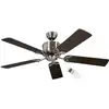 Image de CasaFan Eco Elements Plafondventilator 23 W (Ø x h) 132 cm x 285 mm Chroom (geborsteld) Met afstandsbediening