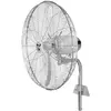 Image de CasaFan WM2 Wall Eco Wandventilator 123 W (Ø x h) 69 cm x 69 cm Zilver-grijs, Chroom (glanzend) Oscillerend, Wandmontage mogelijk, Zwenkbaar
