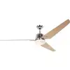 Image de CasaFan Eco Aviatos 162 BN-AH Plafondventilator 31 W (Ø x h) 162 cm x 365 mm Chroom (geborsteld) Verwisselbare bladen, Met lamparmatuur, Met afstandsbediening