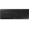 Image de CHERRY STREAM KEYBOARD WIRELESS, Clavier sans fil, Disposition tchèque/slovaque (QWERTZ/QWERTY), Connexion radio 2,4 GHz, Touches silencieuses, Alimenté par batterie, Noir