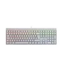 Image de CHERRY MX 2.0S Clavier de jeu mécanique avec éclairage RVB, disposition allemande (QWERTZ), filaire, conçu en Allemagne, commutateurs MX BROWN d'origine, blanc