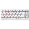Image de CHERRY MX 8.2 TKL sans fil, clavier de jeu sans pavé numérique, disposition allemande (QWERTZ), Bluetooth, 2,4 GHz et câble, commutateurs MX2A RED, blanc