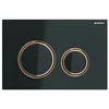 Image de Geberit - Plaque de chasse d'eau Geberit - Plaque de déclenchement noir mat, noires Sigma21 pour rinçage double touche or rouge - Geberit