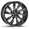 Image de Jante alu aez havanna dark 9.5x20 5x112 et35.5 noir face et bord poli