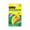 Image de UHU Roller de colle non permanent - Colle de façon non permanente et repositionnable, rapide, propre, précis et instantané, sans solvants, transparent, 8,5 m x 6,5 mm