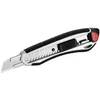 Image de Westcott E-84025 00 Cutter en alliage d'aluminium avec poignée Softgrip, largeur de lame 18 mm, gris/noir