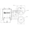 Image de FEBI BILSTEIN Soufflet à air, suspension pneumatique (Ref: 44631)