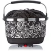 Image de KLICKFix Carrybag GT Panier en textile unisexe pour porte-bagages Racktime Fleur Noir 24 l