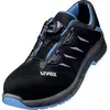 Image de uvex 6938 6938240 Lage veiligheidsschoenen S1P Schoenmaat (EU): 40 Zwart/blauw 1 paar