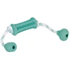Image de Nobby Dental Fun Jouet Bâton avec Corde en Caoutchouc Solide pour Chien Turquoise/Blanc 37 x 9 cm