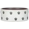 Image de Nobby Karlie Pata Gamelle en céramique pour Chien Crème/Gris Ø 15 x 6 cm