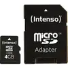 Image de Intenso 4 GB Micro SDHC-Card microSDHC-kaart 4 GB Class 4 Incl. SD-adapter