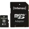 Image de Intenso Intenso - Flash-Speicherkarte - 8 GB - SDHC microSDHC-kaart 8 GB Class 4 Incl. SD-adapter