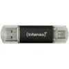 Image de Intenso Twist Line 256 Go, double clé USB 3.2 Gen 1x1, USB-C et USB-A, 70 Mo/s, anthracite