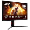 Image de AOC U32G4U 31,5 Pouces UHD Moniteur, 160 Hz, Dalle IPS Rapide, 1 ms GtG, Adaptive Sync, HDR400, G-Sync Comp., réglage de la Hauteur (3840 x 2160, HDMI 2X 2.1 DP, 1x1.4 Hub USB) Noir/Rouge