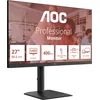 Image de AOC U27E4CV Écran UHD 27" 60 Hz, panneau IPS, 4 ms GtG, synchronisation adaptative, HDR Ready, réglage de la hauteur, haut-parleurs, (3840 x 2160 HDMI 2 x 2.0 DP 1 x 1.4 hub USB) Noir