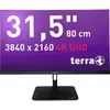 Image de Terra 3295W LCD-monitor Energielabel F (A - G) 80 cm (31.5 inch) 3840 x 2160 Pixel 16:9 5 ms HDMI, DisplayPort, Hoofdtelefoonaansluiting, USB-C, RJ45 IPS LCD