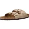 Image de Birkenstock Sabots et mules Arizona 51061 en Birko-Flor (normal) - Unisexe, Marron tabac, 37 EU