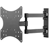 Image de Goobay 49715 Basic Fullmotion Support mural pour TV 23" à 42" (58-107 cm), articulation à double bras entièrement mobile, orientable/inclinable, 20 kg, norme Vesa, noir