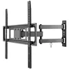 Image de Goobay Support mural TV Pro Full Motion (XL) pour TV de 37 à 70 pouces - Entièrement mobile, orientable/inclinable, max. 35 kg, VESA 600 x 400, bras extensible, gestion des câbles intégrée - Noir