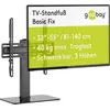 Image de goobay Support TV et support   pour écrans plats et écrans incurvés de 32 à 55 pouces, capacité de charge de 40 kg, pivotant à 35 °, support réglable en hauteur à 3 niveaux, avec gestion des câbles  
