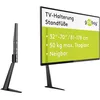 Image de goobay 58525 Pied TV pour téléviseur et moniteurs entre 32" et 70" (81 à 180 cm), inclinable, hauteur réglable, plat et incurvé jusqu'à 50 kg, noir, 32"-70"