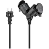 Image de goobay 65434 Câble de rallonge/câble d'alimentation pour l'extérieur - 2 prises Schuko avec rabats de protection (IP44) - 3680 W pour 250 V (AC) et 16 A/5 m