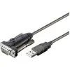 Image de Goobay Serieel Adapterkabel [1x USB-A-stekker - 1x D-sub stekker 9-polig] Goobay 95435 USBA auf D Sub RS232 Stecker 9 pol USB seriell RS232 Konverter 1,5m 1.5