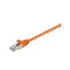 Image de Goobay 95538 CAT 5e Câble de Liaison, F/UTP, Orange, 1.5 m Longueur